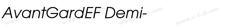 AvantGardEF Demi字体转换 AvantGardEF Demi字体转换